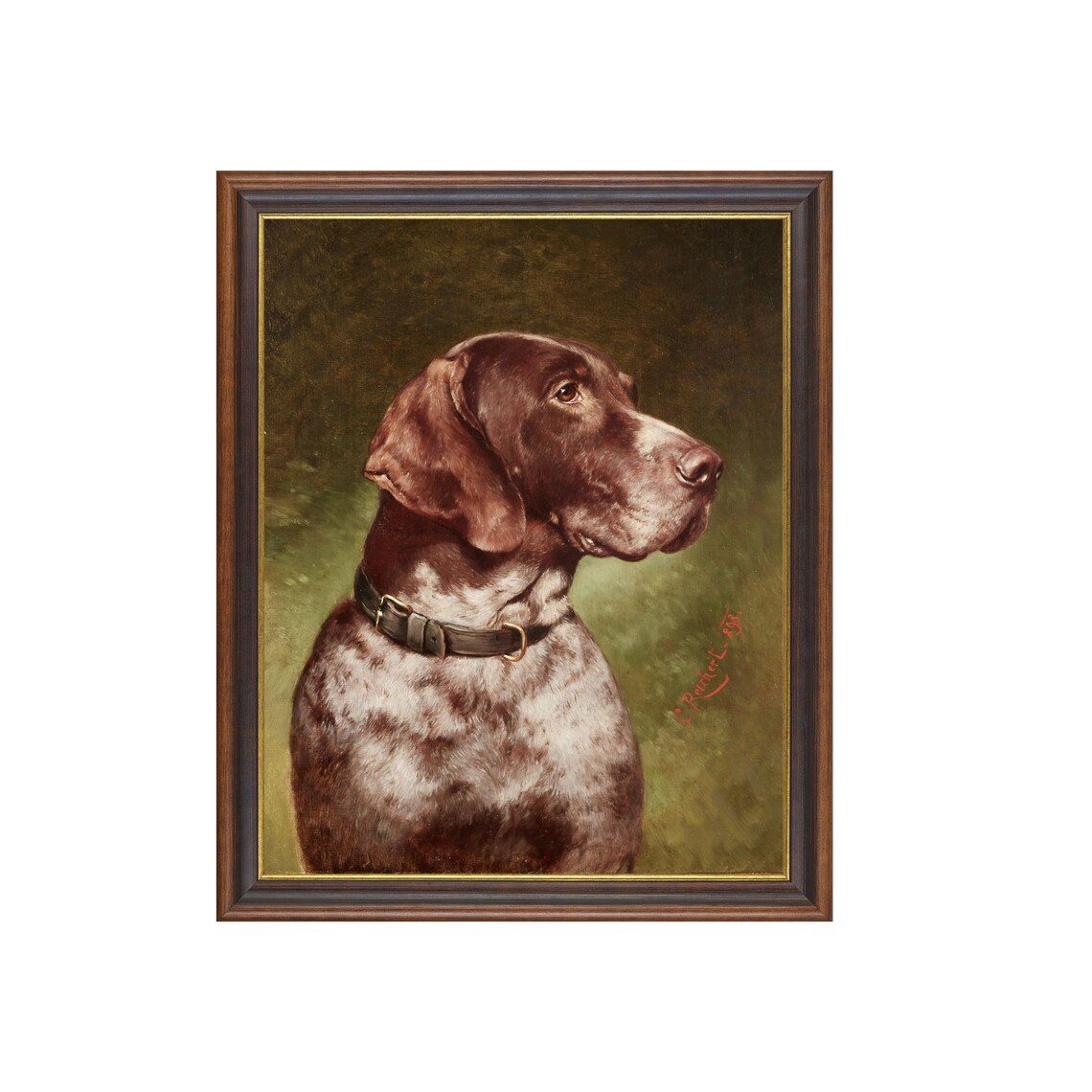 Vintage Dog Portrait, Antique Farmhouse Art Print