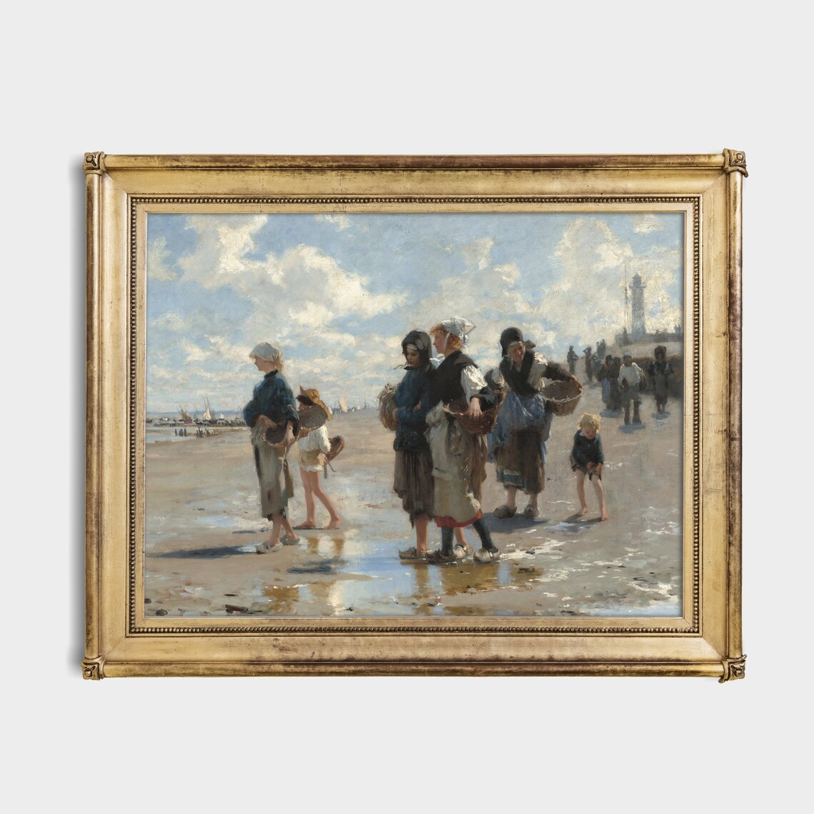 Printed And Shipped Enroute To Fishing Vintage Fishing Scenes Vintage Wall Art Moody Rustic Art Lake House Decor Physical Prints - Image 4