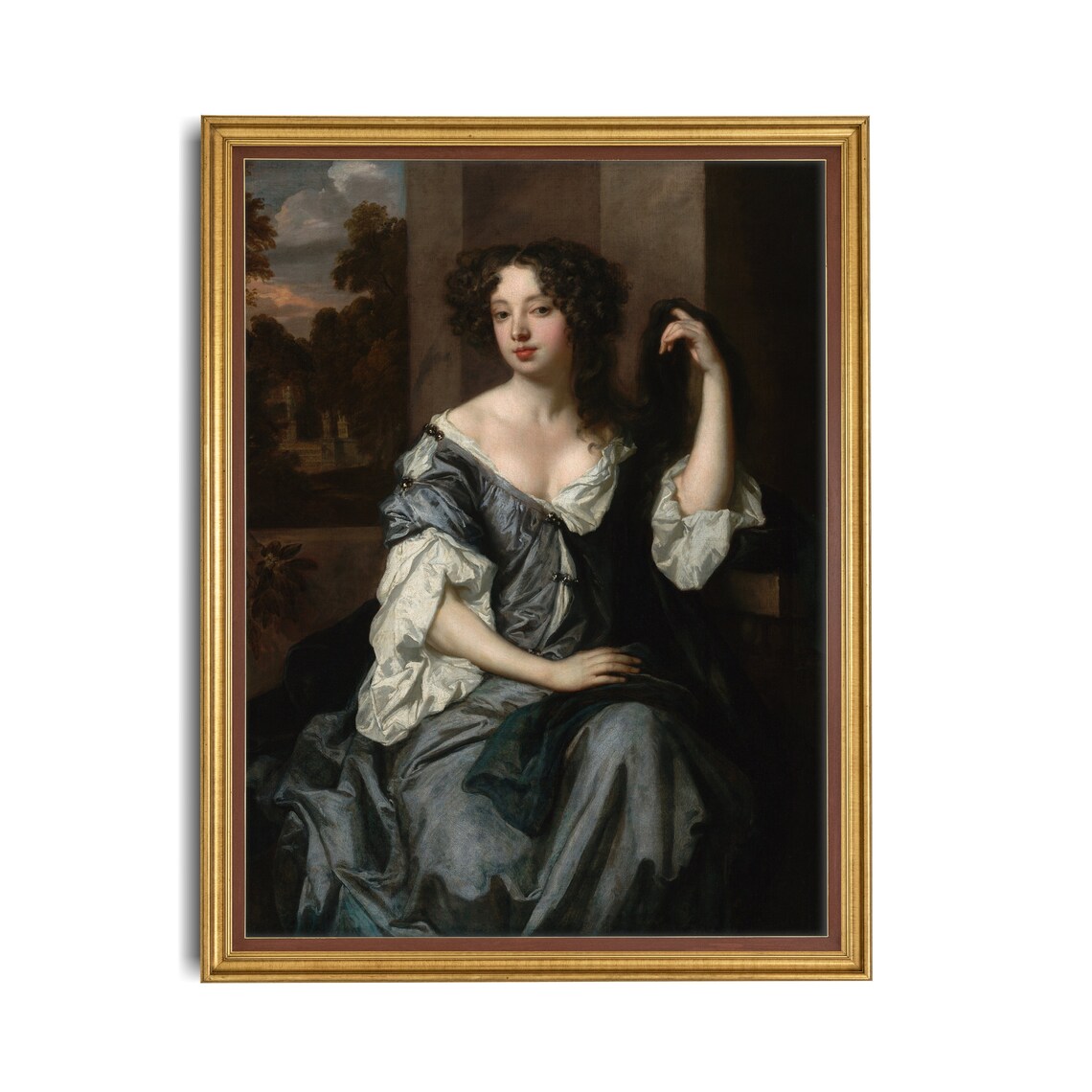 Vintage Woman Portrait, Rustic Fine Art Print - Image 2