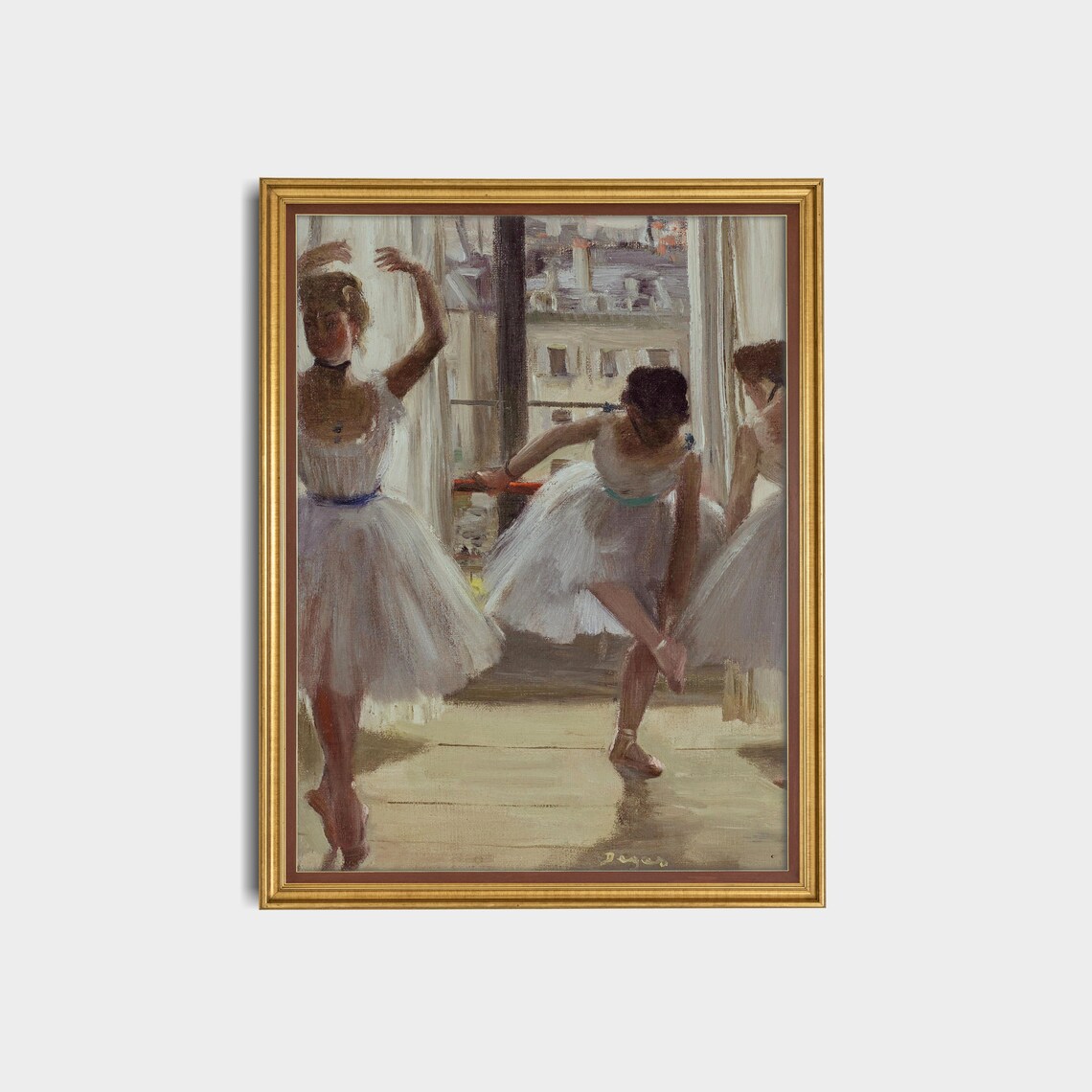Vintage Ballet Dance Print, Three Dancers Portrait - Image 3