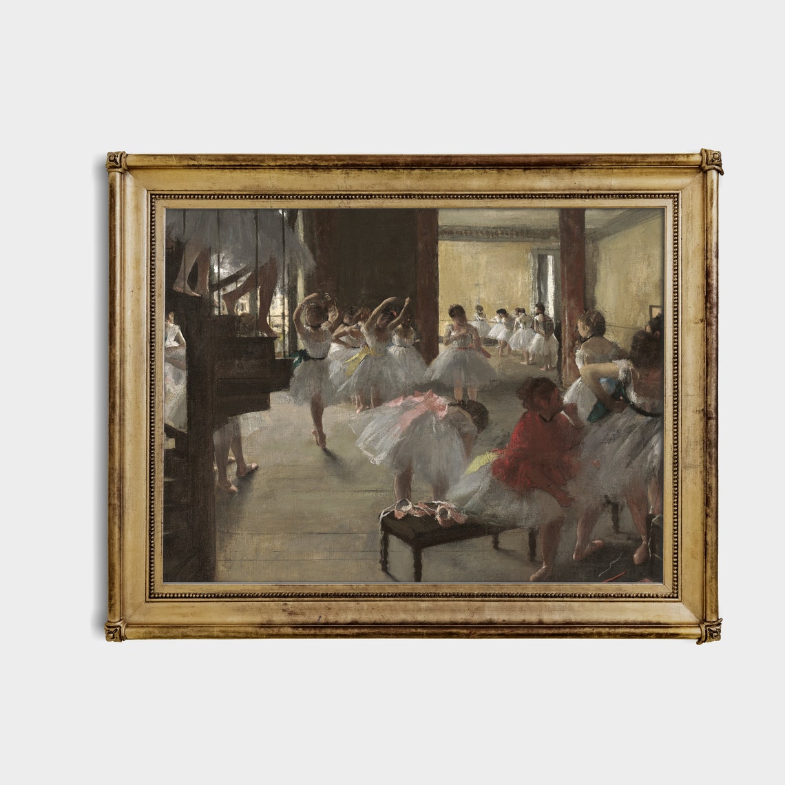 Ballet Dancers Rehearsing in Studio Edgar Degas Vintage Dance Poster - Image 2