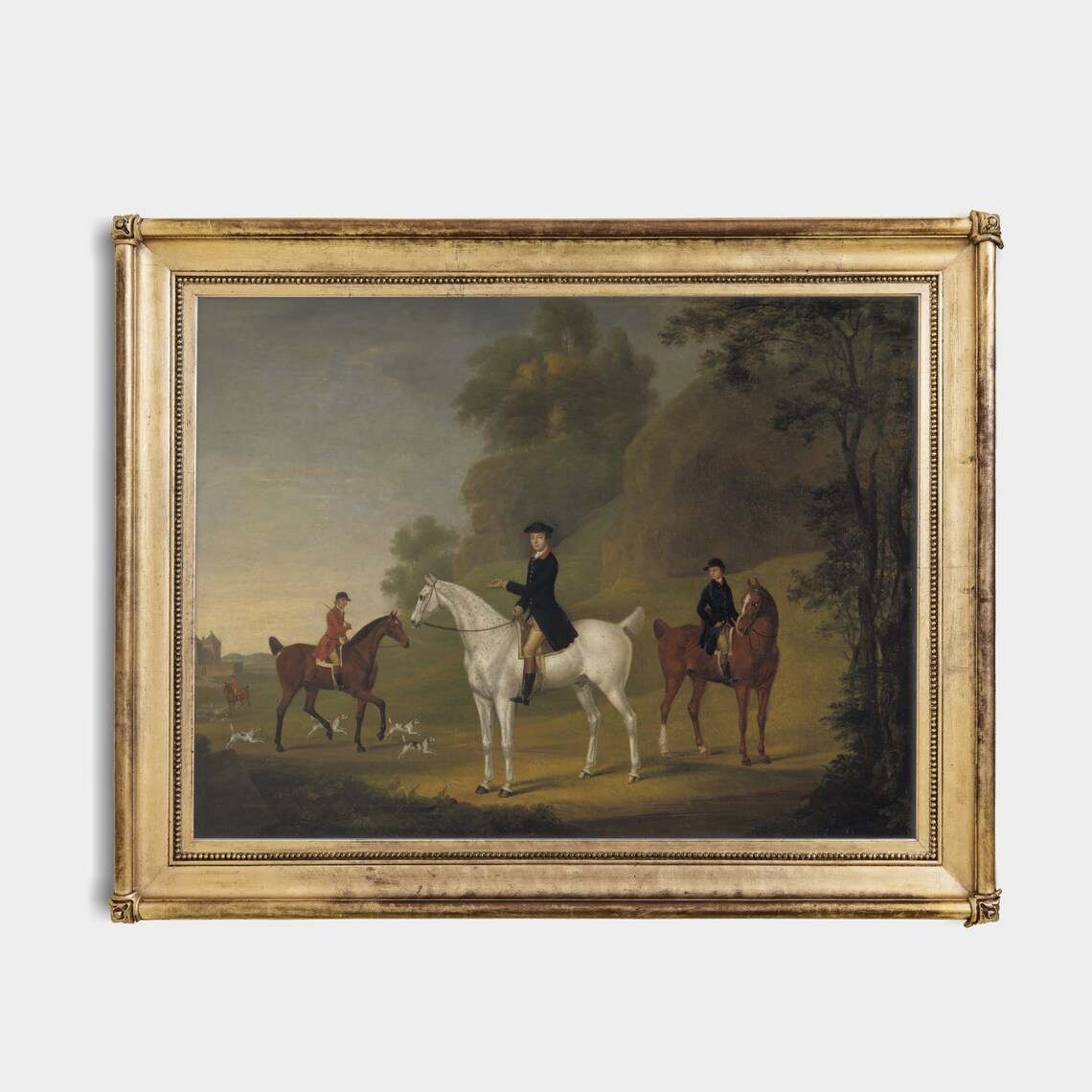 Vintage Horse Painting Art Print, Rustic Farmhouse Decor - Image 2