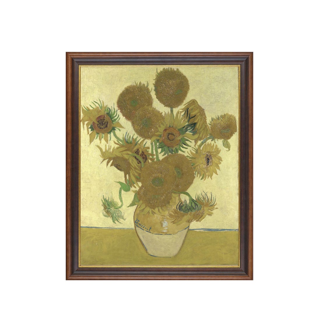 Vincent van Gogh's Famous Sunflowers in a Vase Classic Poster