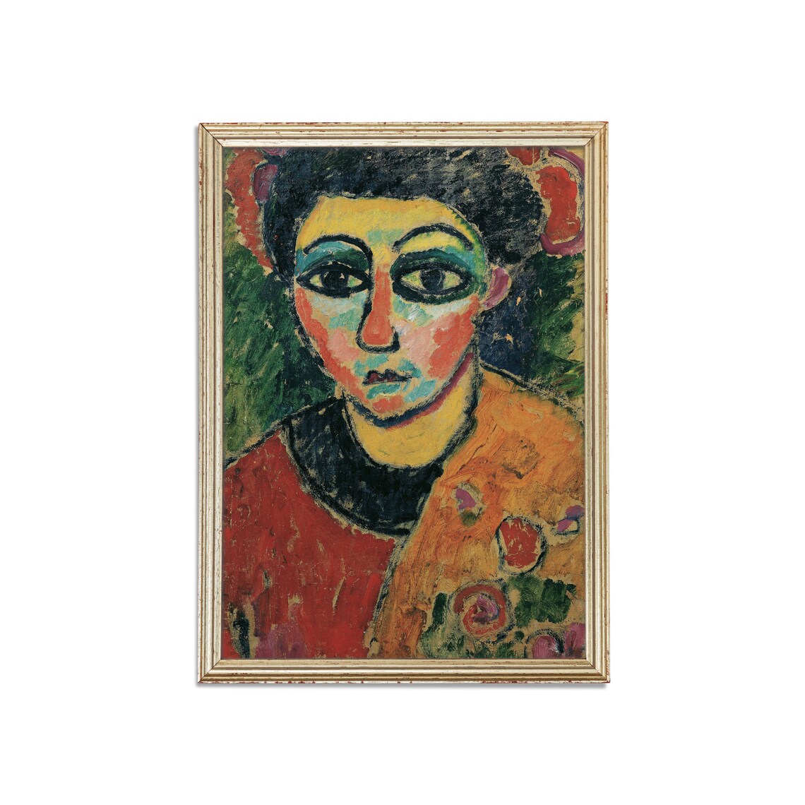 Bold Fauvist Woman Portrait With Vivid Color Expressionist Poster - Image 5
