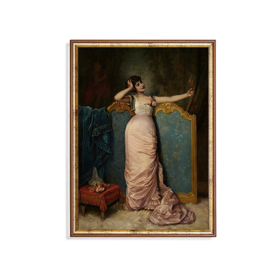 Vintage Portrait Painting Art Print
