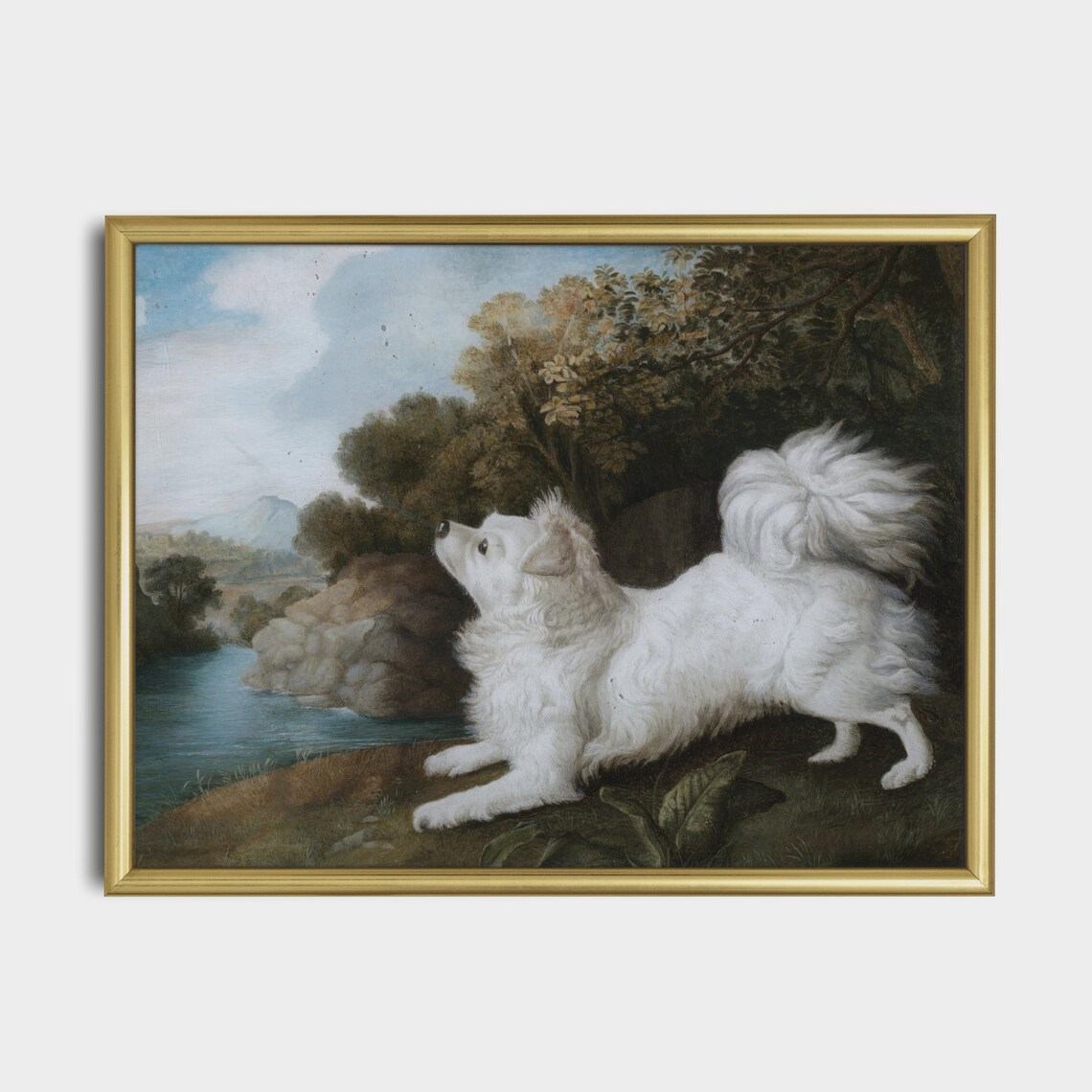 Vintage Dog Painting, Rustic Farmhouse Wall Art Print - Image 3