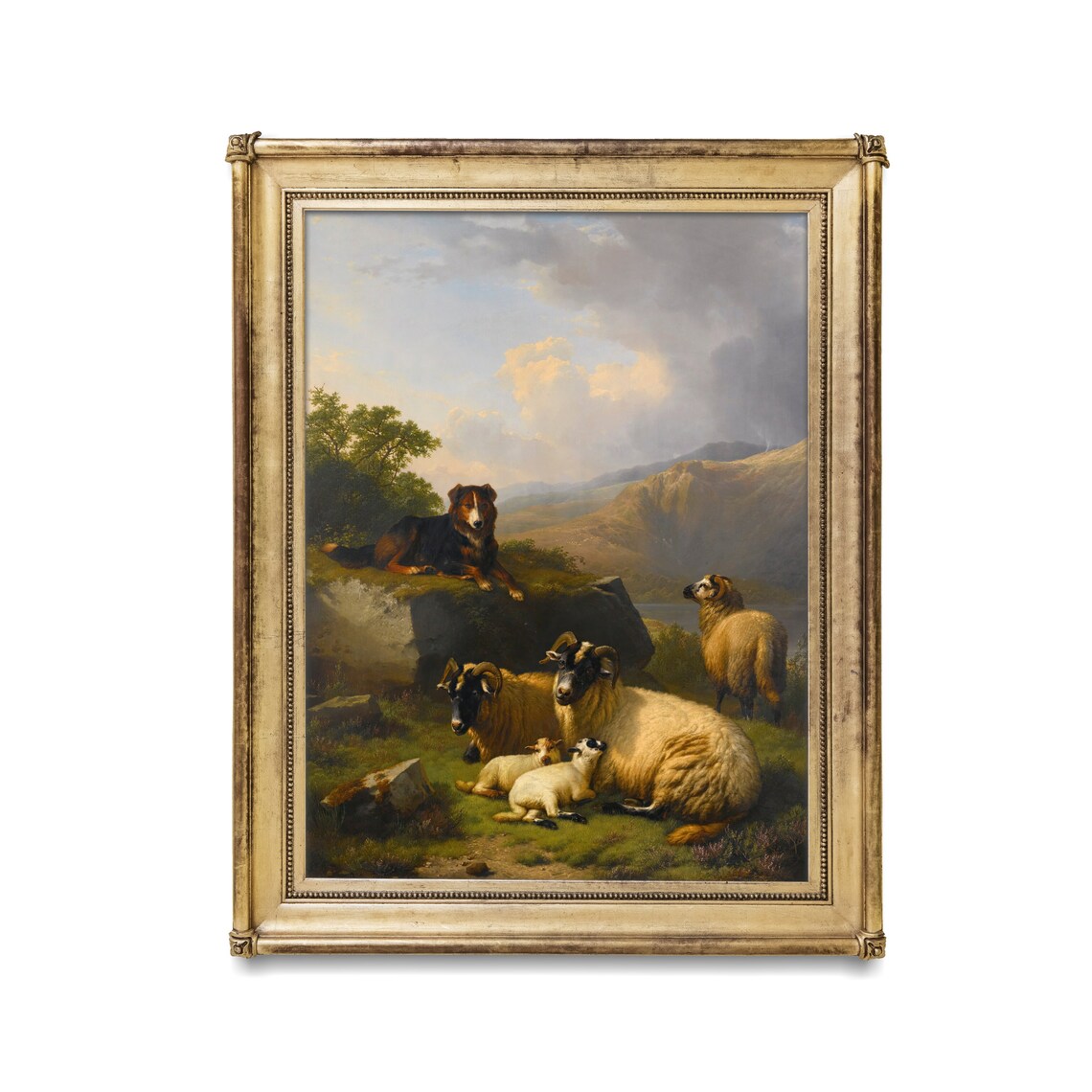 Vintage Sheep Painting, Rustic Farmhouse Print - Image 2