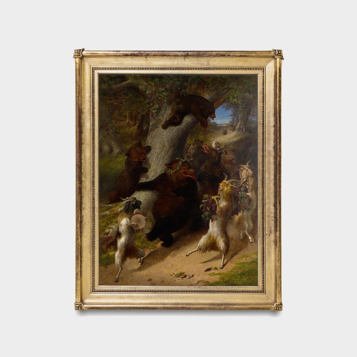 Dancing Bears Forest Revelry Vintage Whimsical Animal Art Poster - Image 5