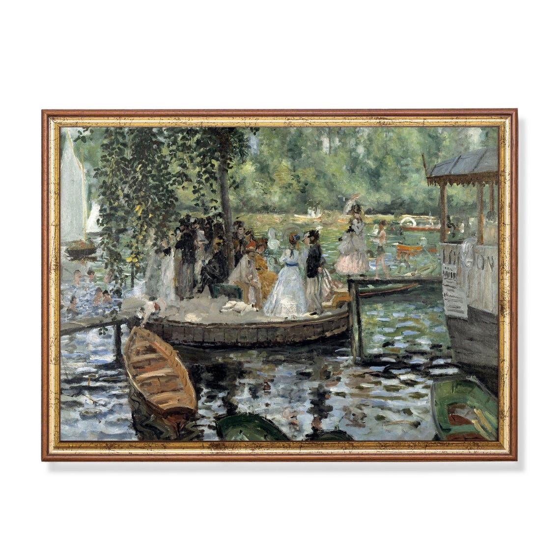 Renoir La Grenouillere Boating Pond Impressionist Classic Poster