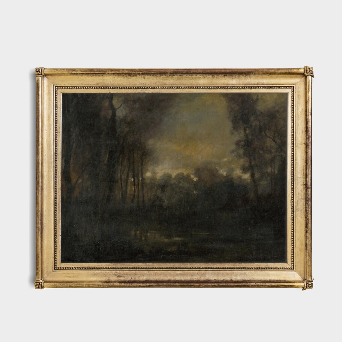 Vintage Forest Landscape Art Print, Dark Academia - Image 3