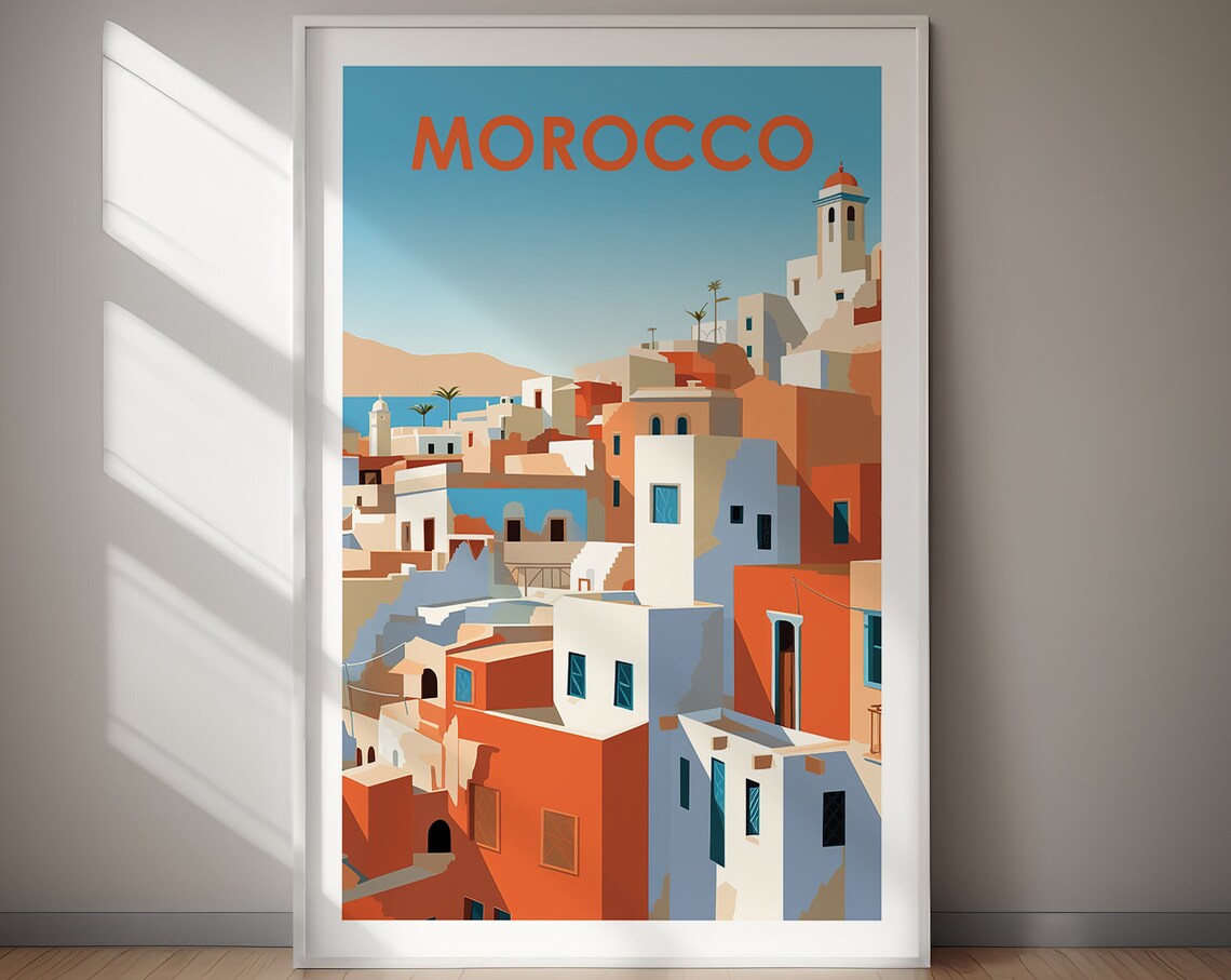 Morocco Travel Poster Art Print, World Culture