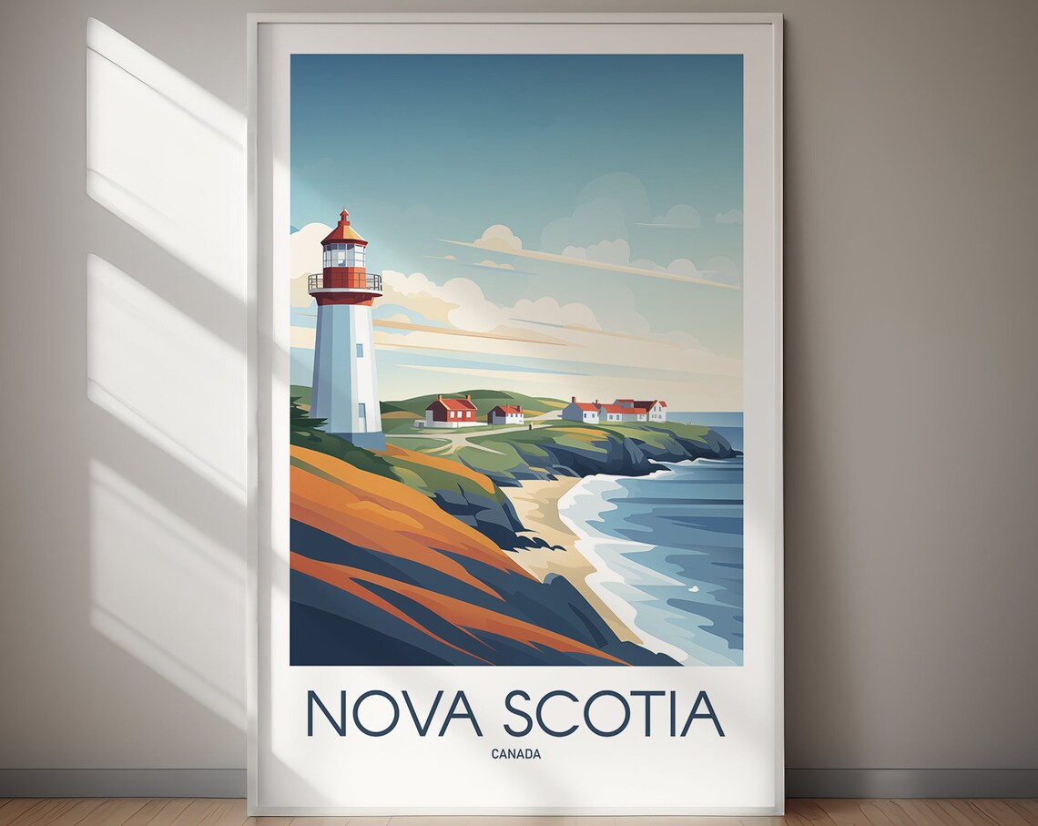 Nova Scotia Travel Poster, Canada Hiking Poster - Image 3