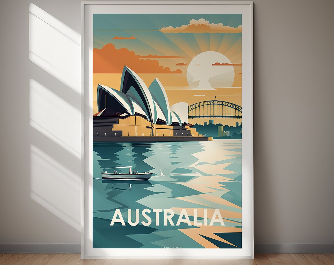 Australia Travel Poster, Australian Wall Art Print - Image 2