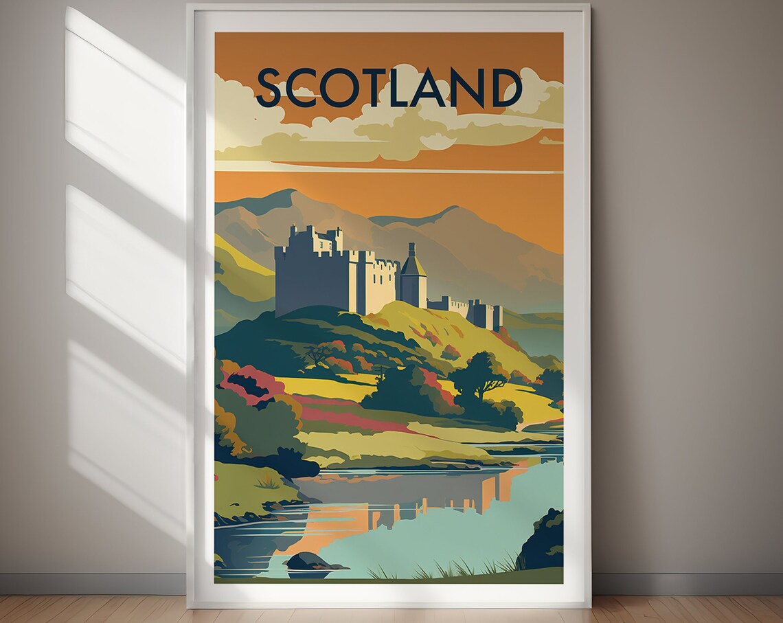 Scotland Travel Poster, European Wall Art - Image 2