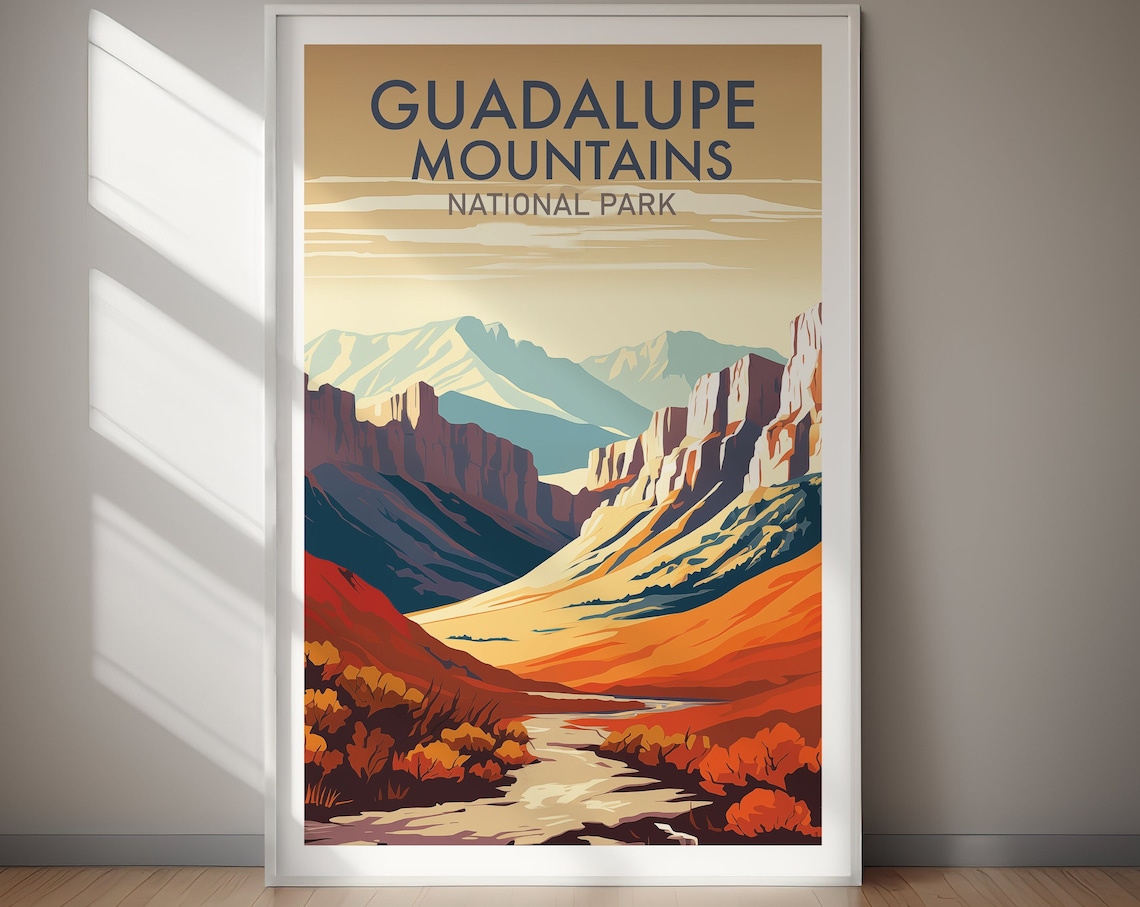 Guadalupe Mountains National Park Travel Poster