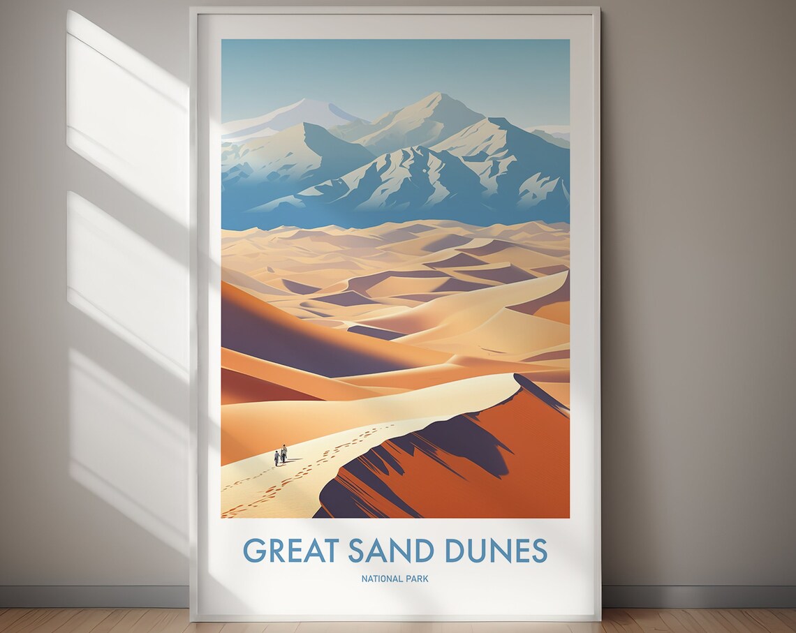 Great Sand Dunes National Park Travel Poster, USA