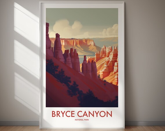 Bryce Canyon National Park Hoodoos Amphitheater Sunset Poster