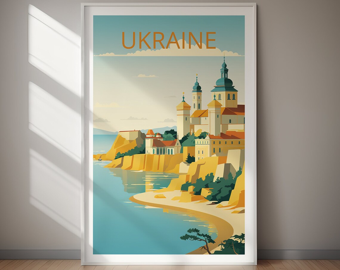 Ukraine Travel Poster, Europe Place Print - Image 3