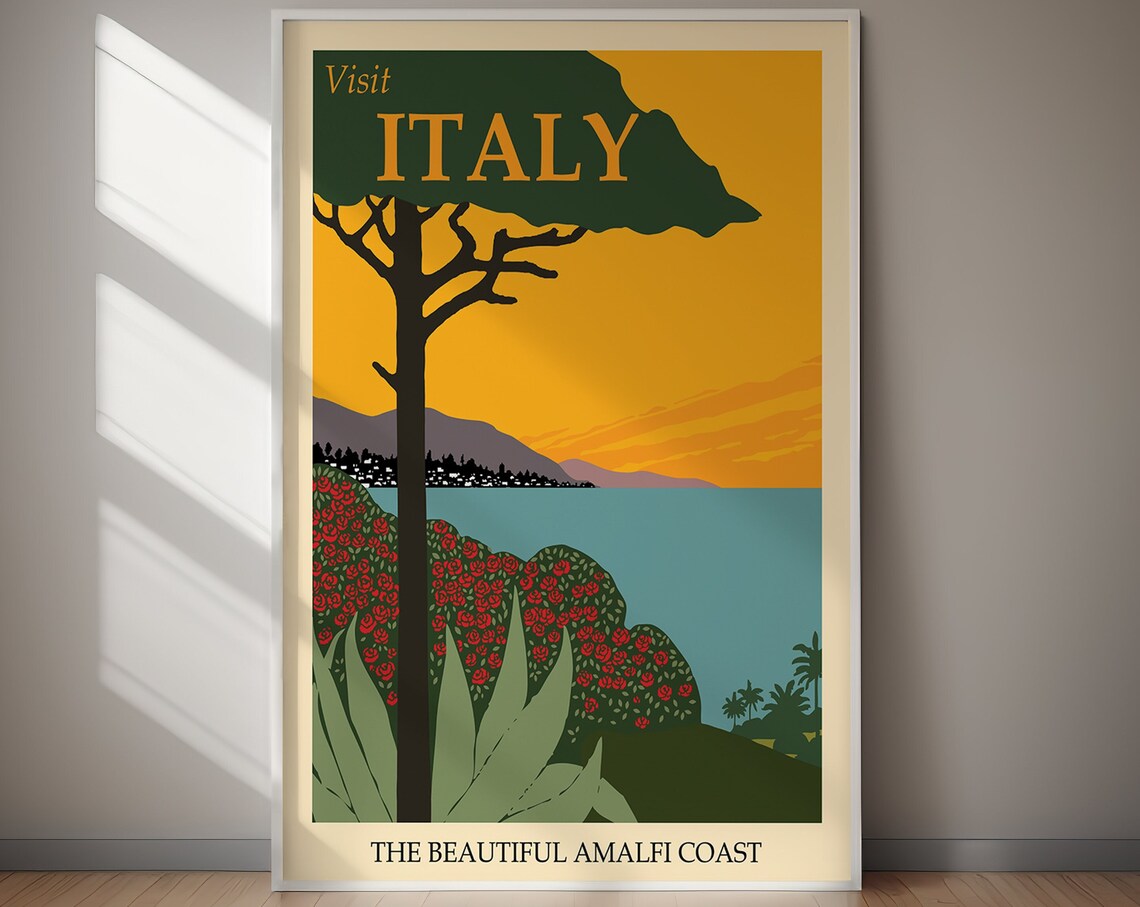 Visit Italy Classic Travel Poster Art Print