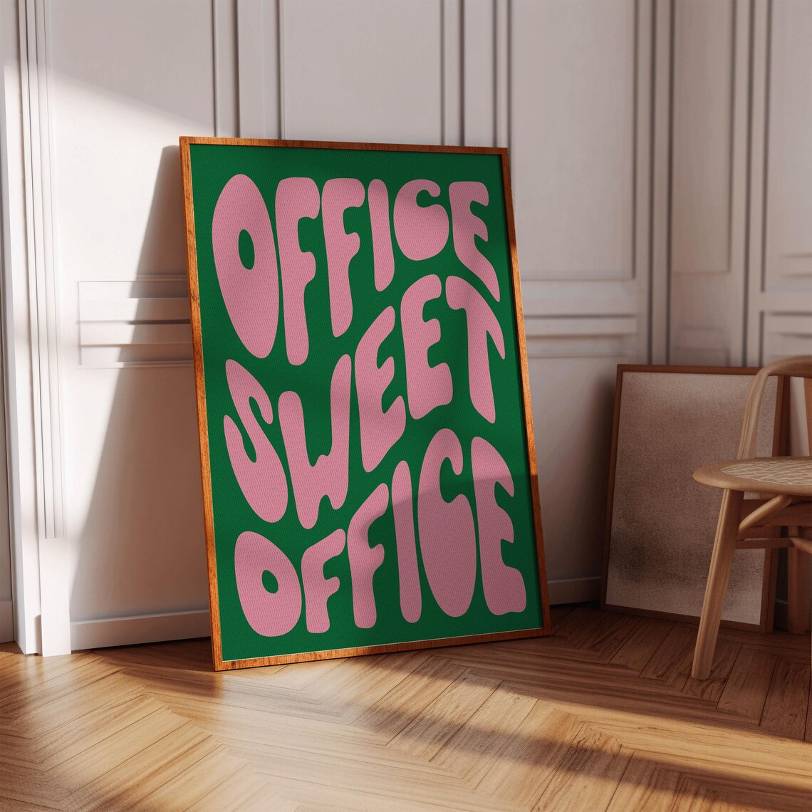 Office Sweet Preppy Retro Typography Art Print