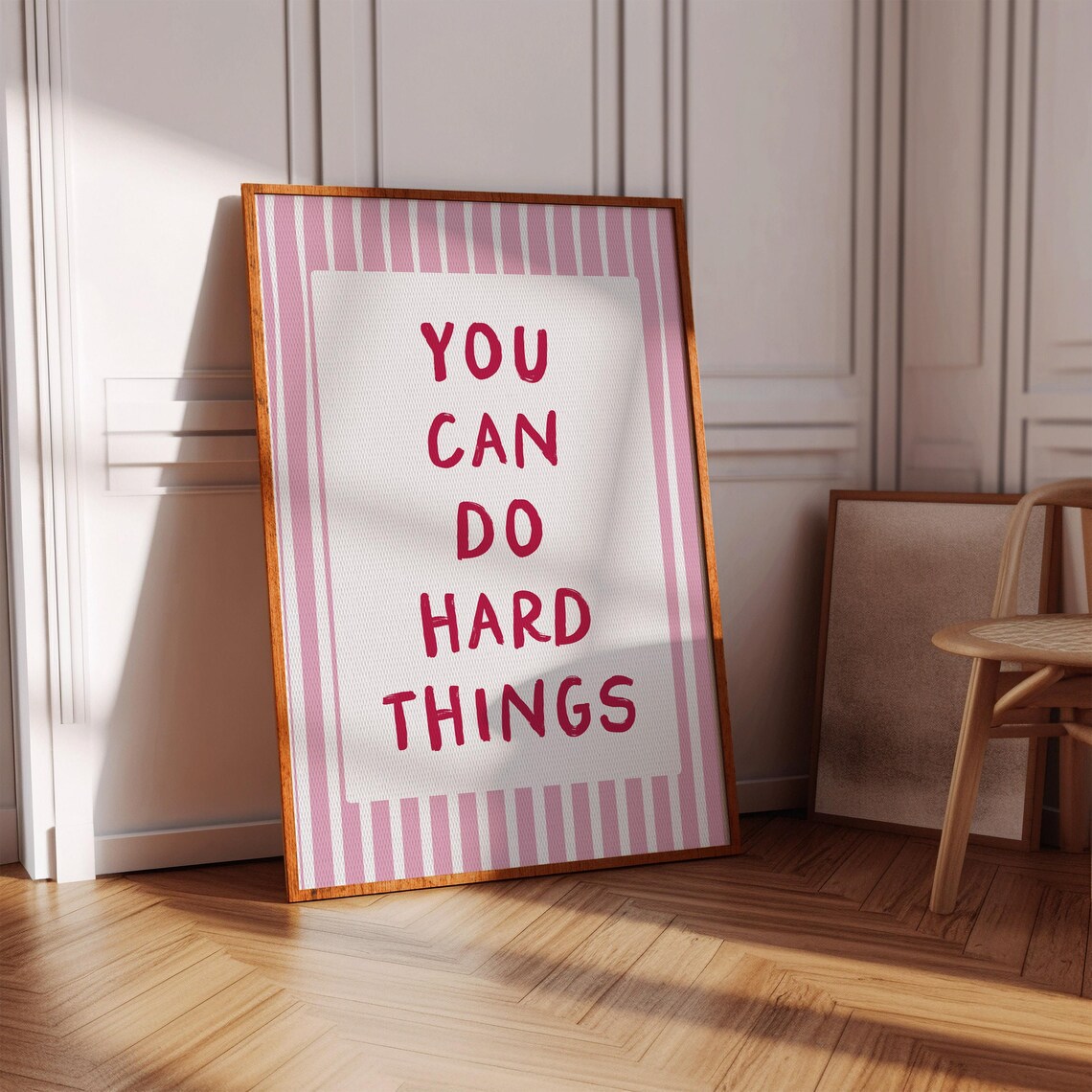You Can Do Hard Things Typography Art Print