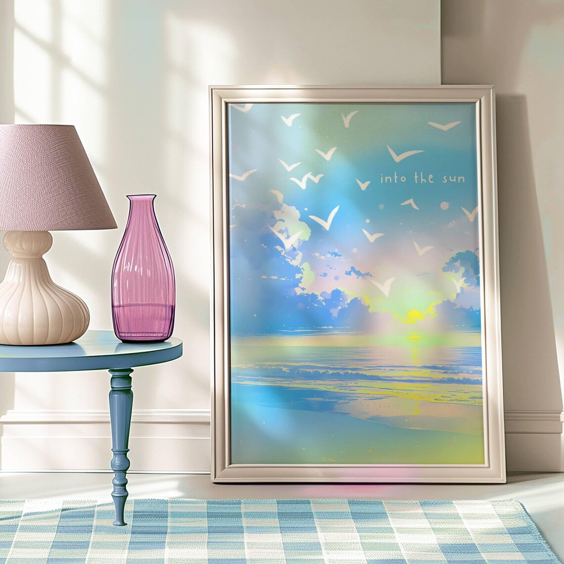 Into The Sun Coastal Sunrise Art Print