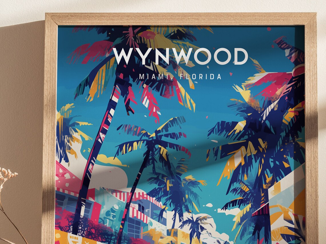 Wynwood Art District Miami Florida Travel Poster - Image 4
