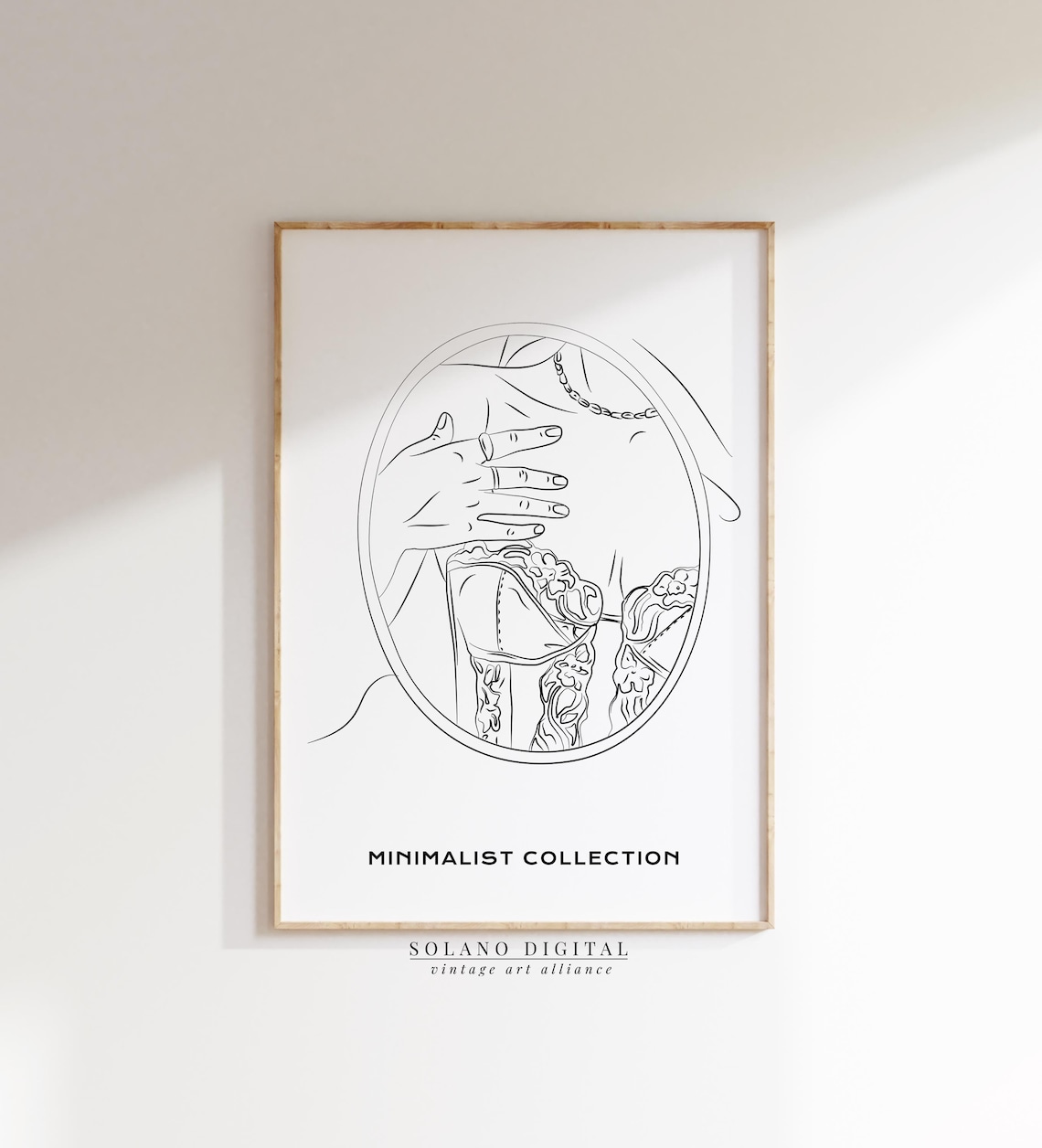 Minimalist Lingerie Line Art Elegant Adult Feminine Figure Poster
