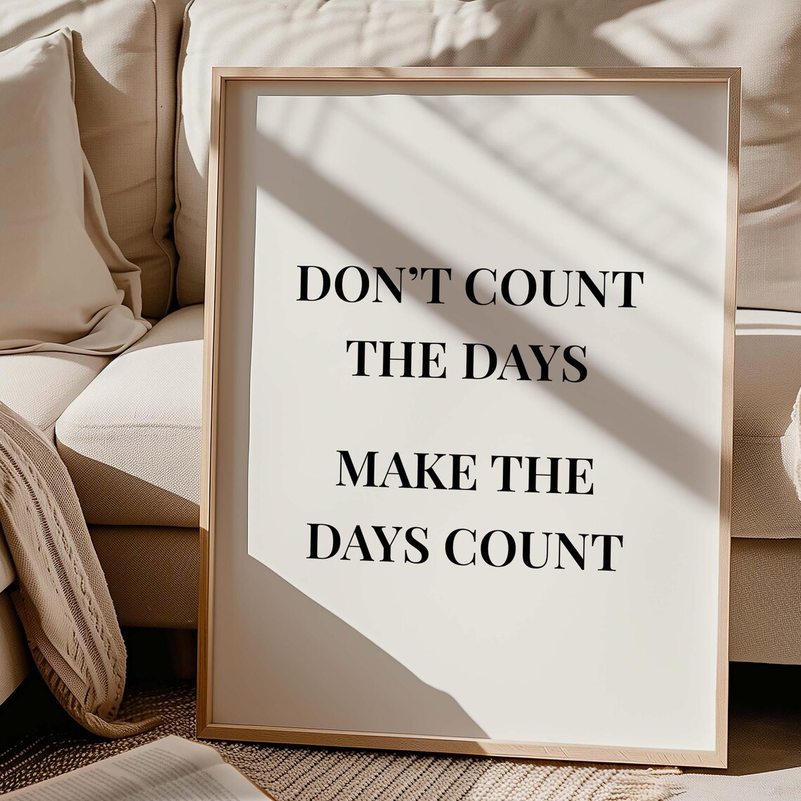 Motivational Quote Print Home Office Decor