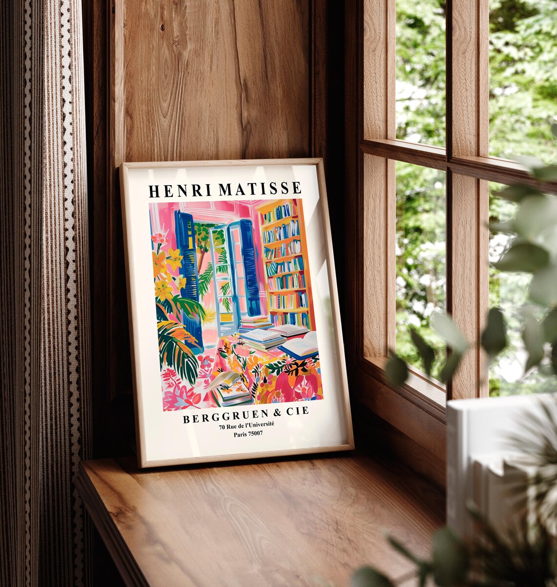 Henri Matisse Library Poster, Mid-Century Art Print - Image 5