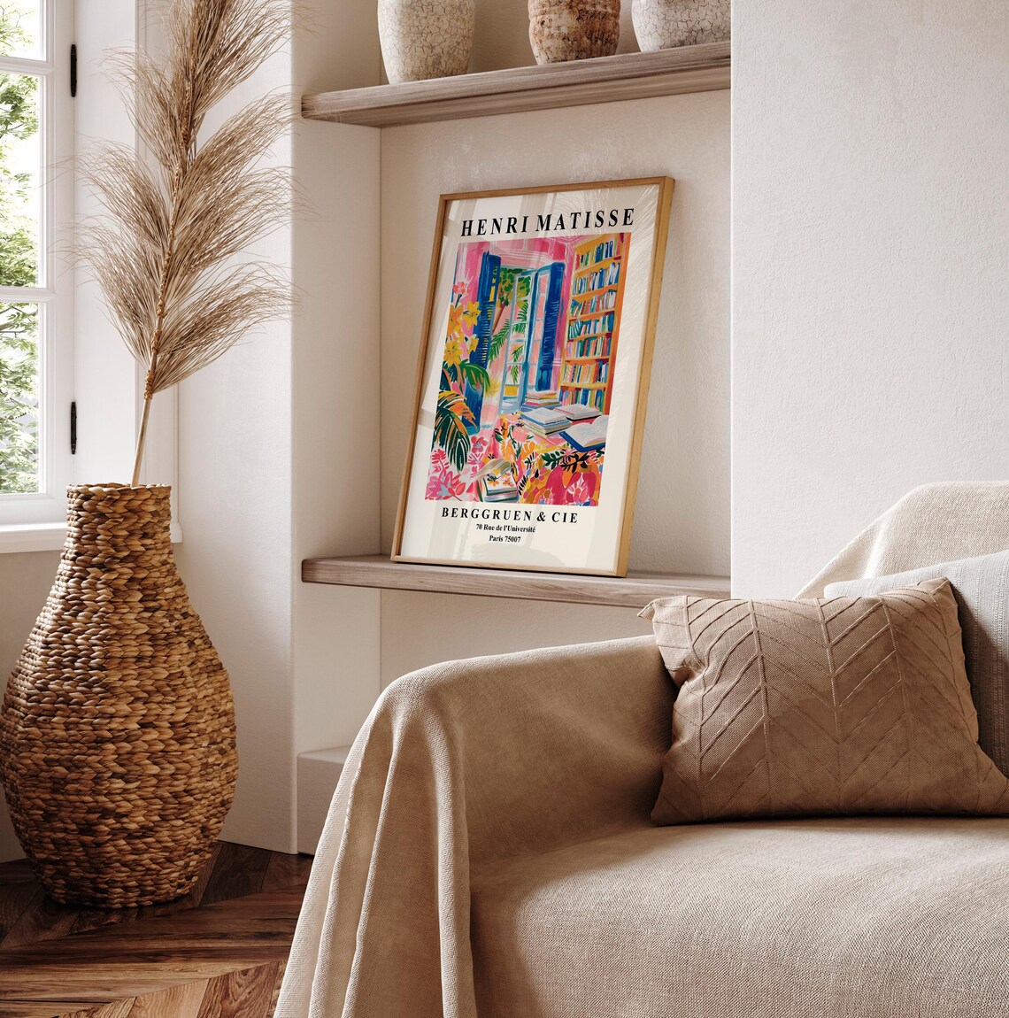 Henri Matisse Library Poster, Mid-Century Art Print - Image 2