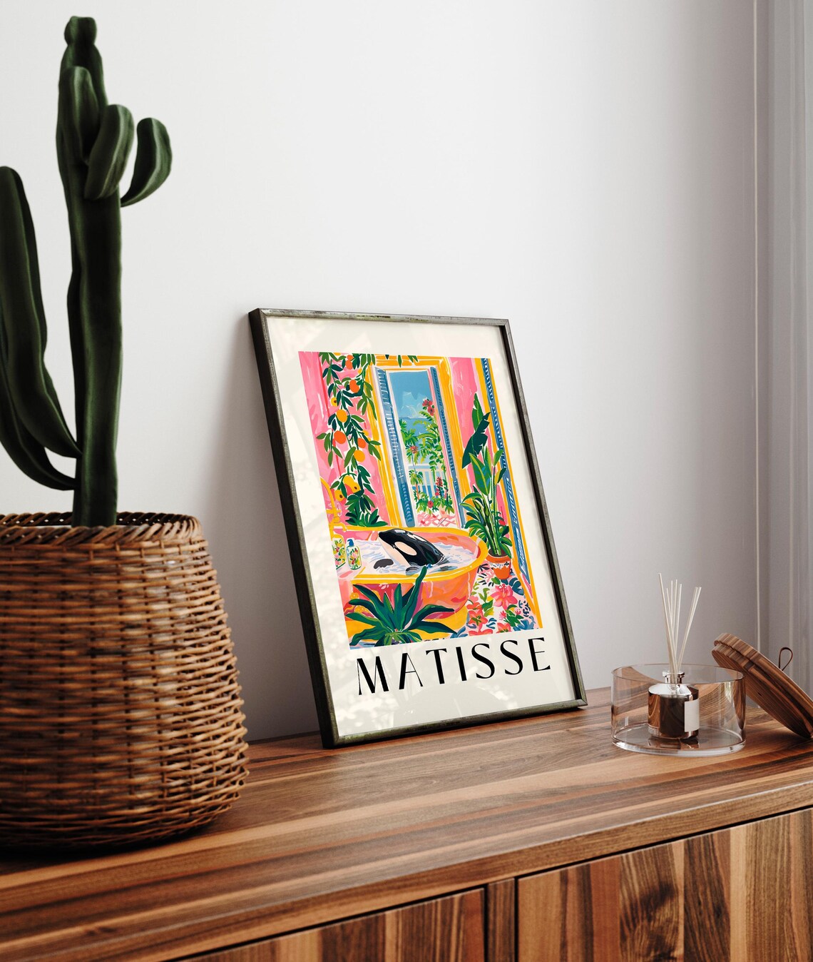 Orca in Bathtub, Matisse-Inspired Maximalist Art - Image 3