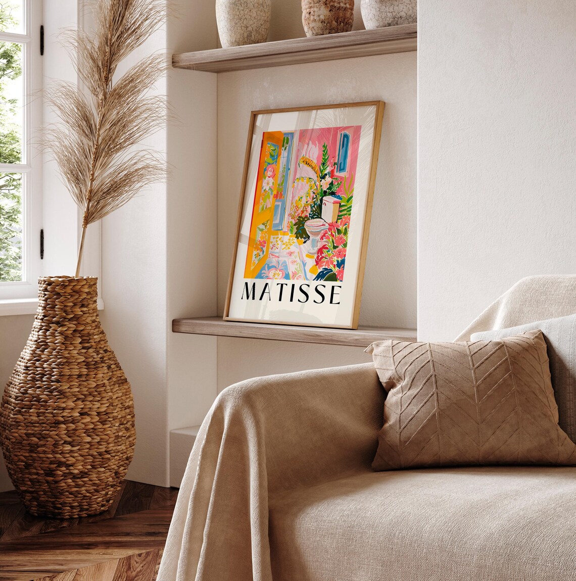 Maximalist Bathroom Tropical Toilet, Matisse Art Print - Image 6