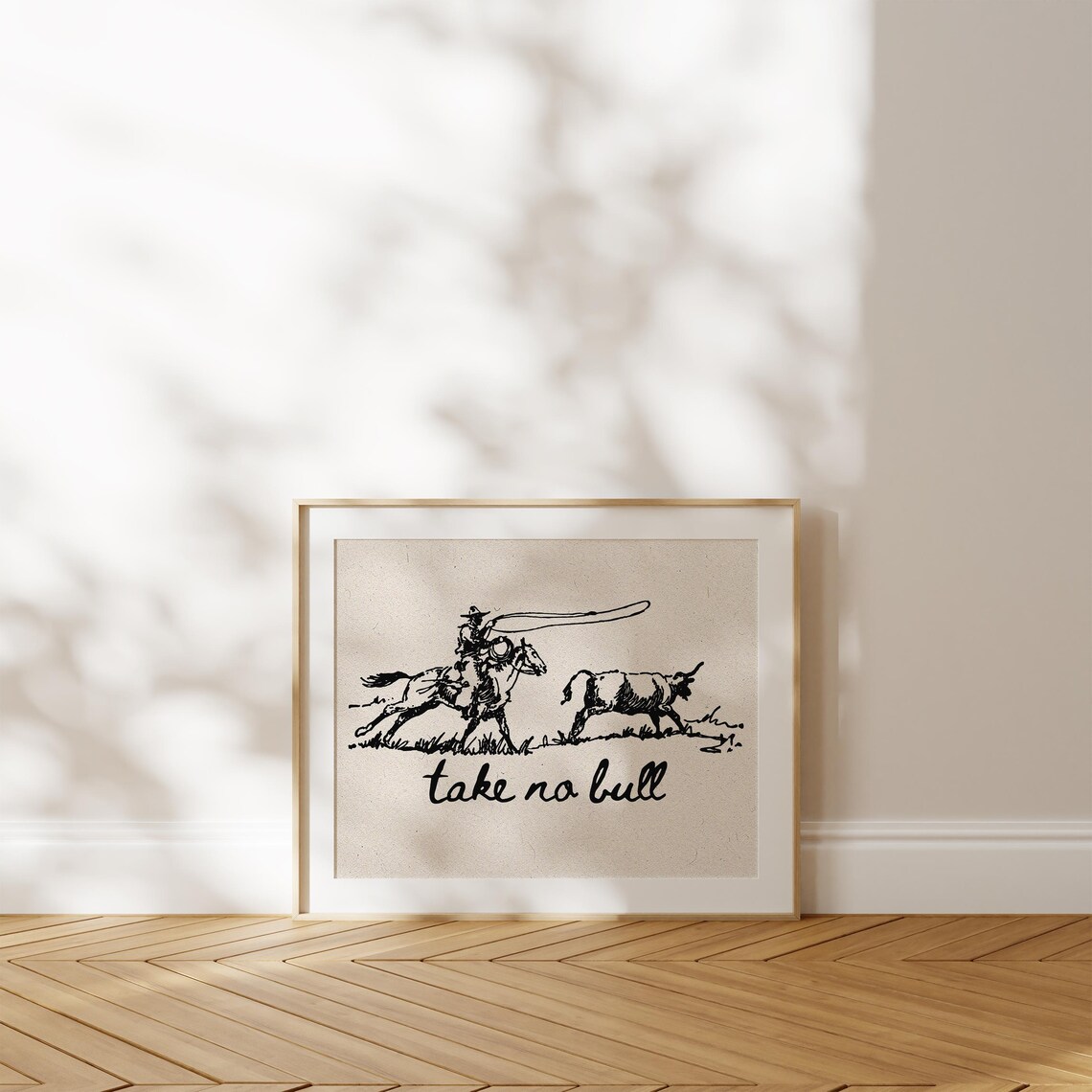 Vintage Drawing Western Print Cowboy Wall Art Trendy Cabin Print Boys Room Cowgirl Art Funny Dorm Decor Western Cowboy - Image 2