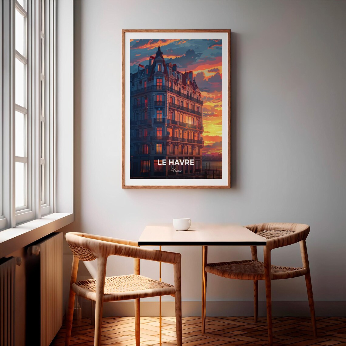 Le Havre Travel Poster House Of The Shipowner City Print Cityscape Artwork Birthday Wedding Gift Wall Art Location Print Home Decor - Image 3