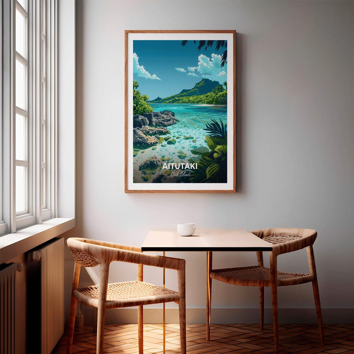 Aitutaki Cook Islands Lagoon Island Tropical Coral Reef Poster - Image 2