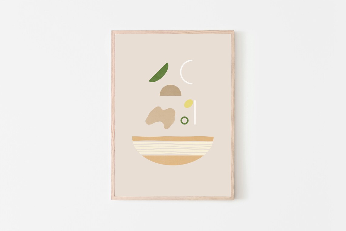 Pho Art Vietnamese Soup, Asian Modern Art Print