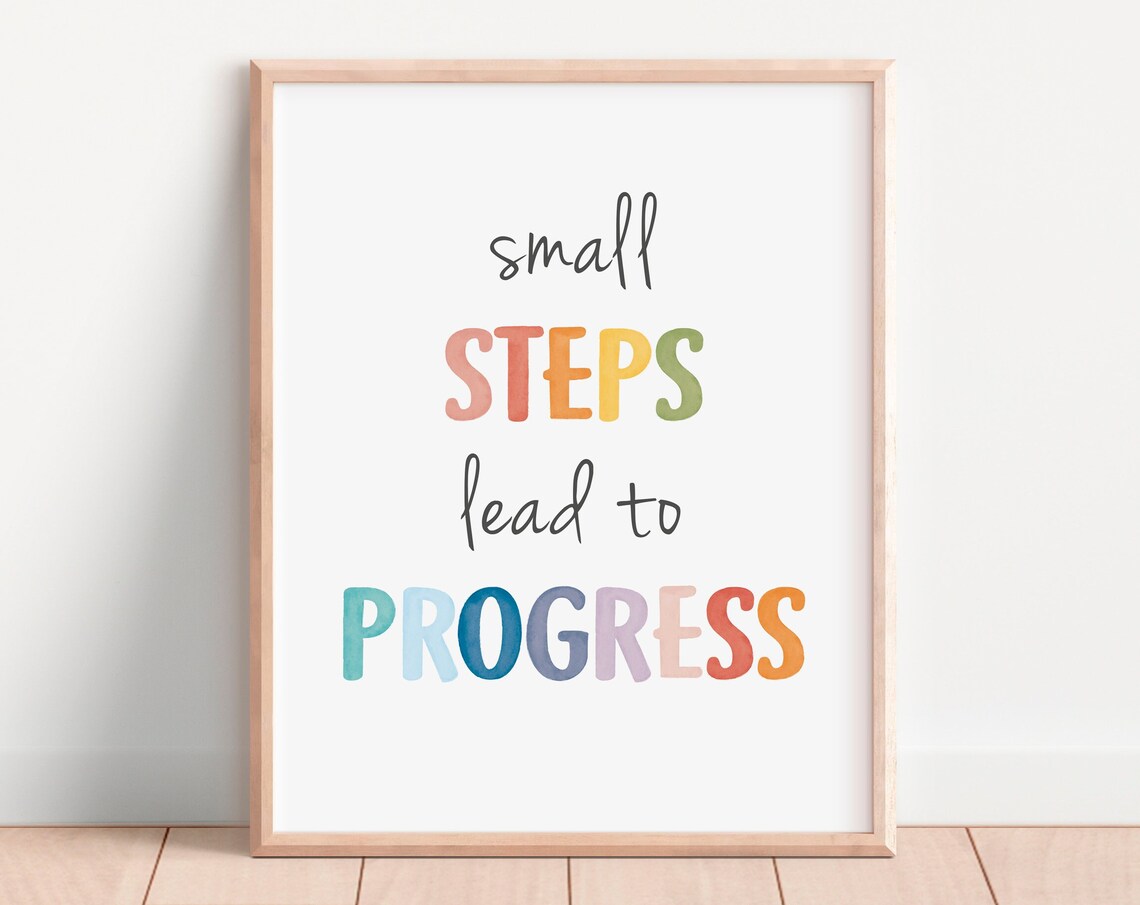Mental Health Positive Affirmation Growth Mindset Art Print