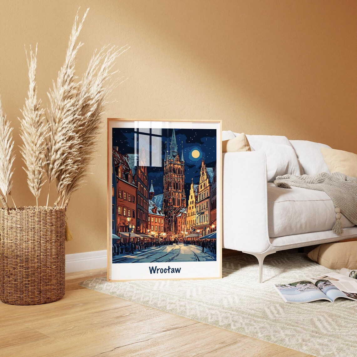 Wroclaw Poland Poster Travel Poland Wroclaw Polska Illustration Gift Polski Plakat European City Poster Wroclaw Print Poland Decor - Image 3
