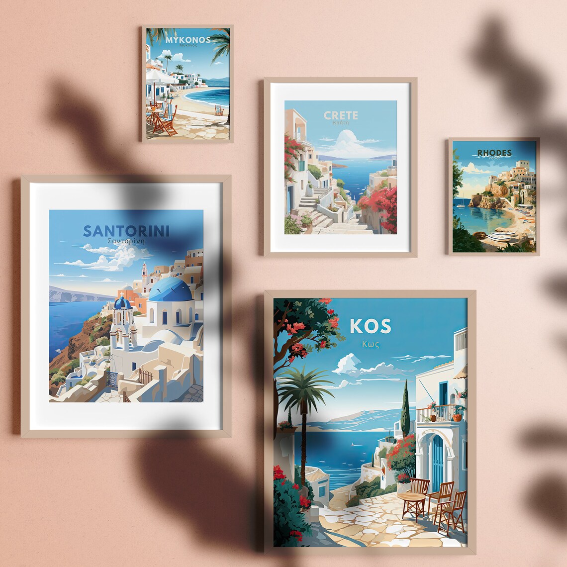 Greece Travel Poster, Greek Islands Art Print - Image 6