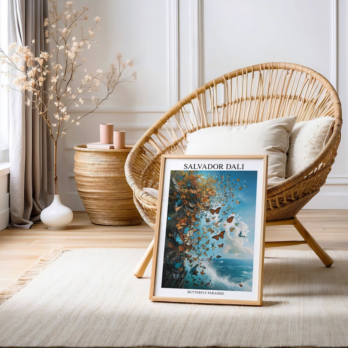Salvador Dali Butterfly Surreal Art Print - Image 2