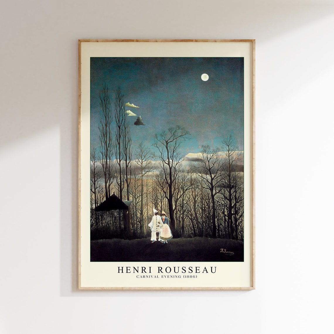 Henri Rousseau Carnival Evening 1886 Moonlit Forest Art Poster - Image 2