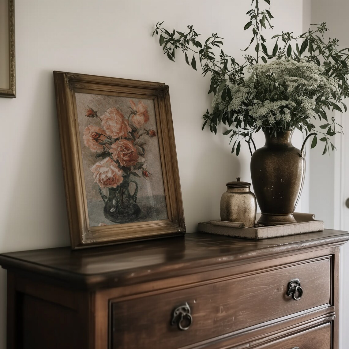 Flower Painting Vintage Still Life Roses Art Print - Image 5