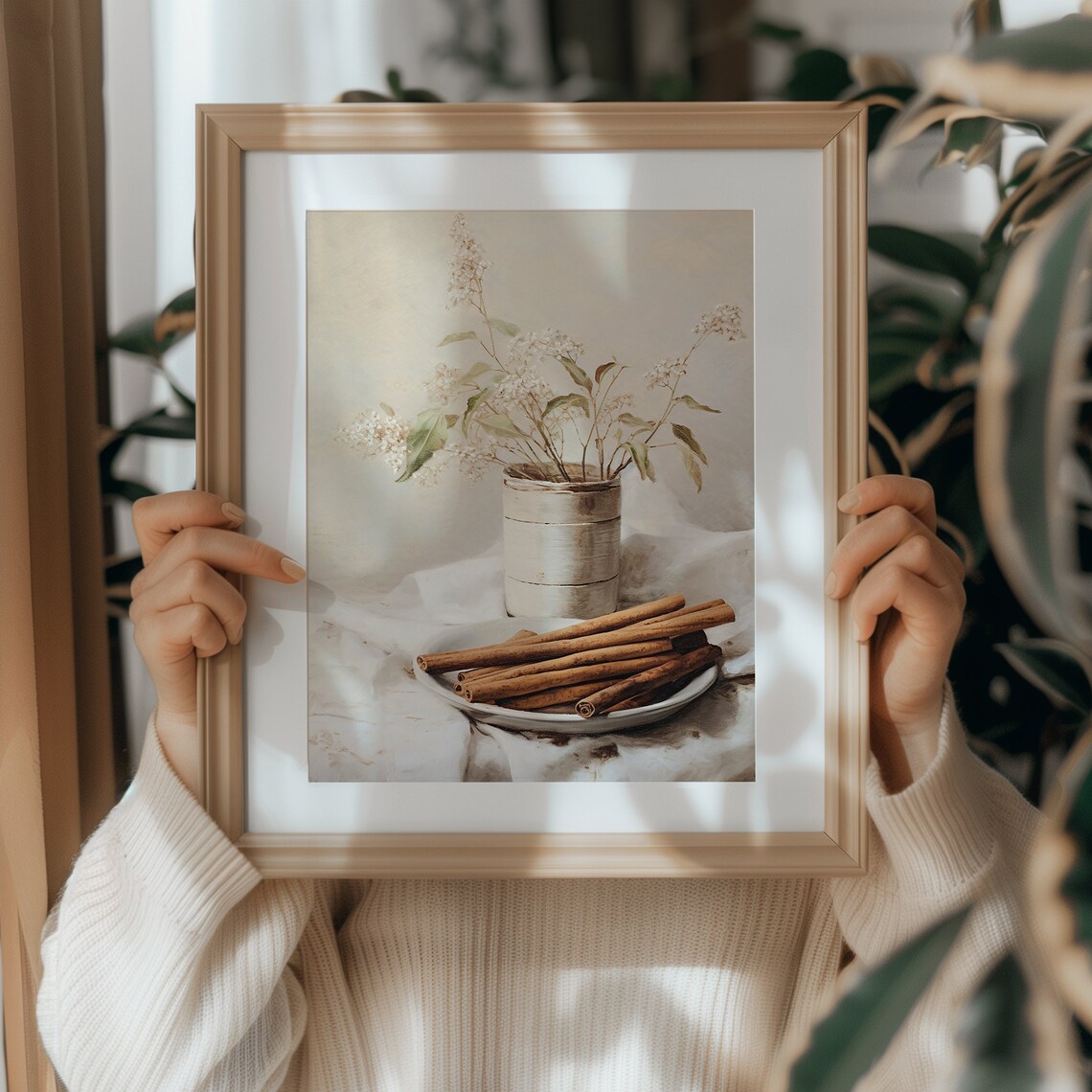 Country Kitchen Cinnamon Sticks Vintage Fall Art Print - Image 5