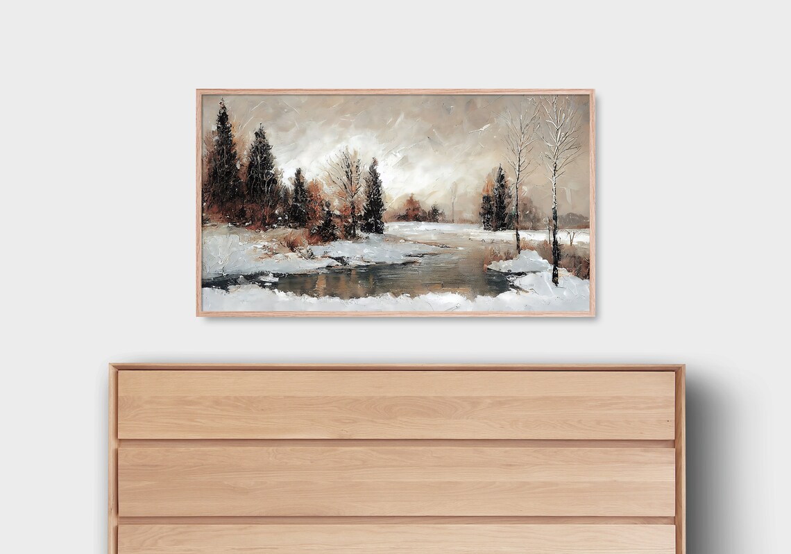 Winter Landscape, Autumn Landscape Art Print