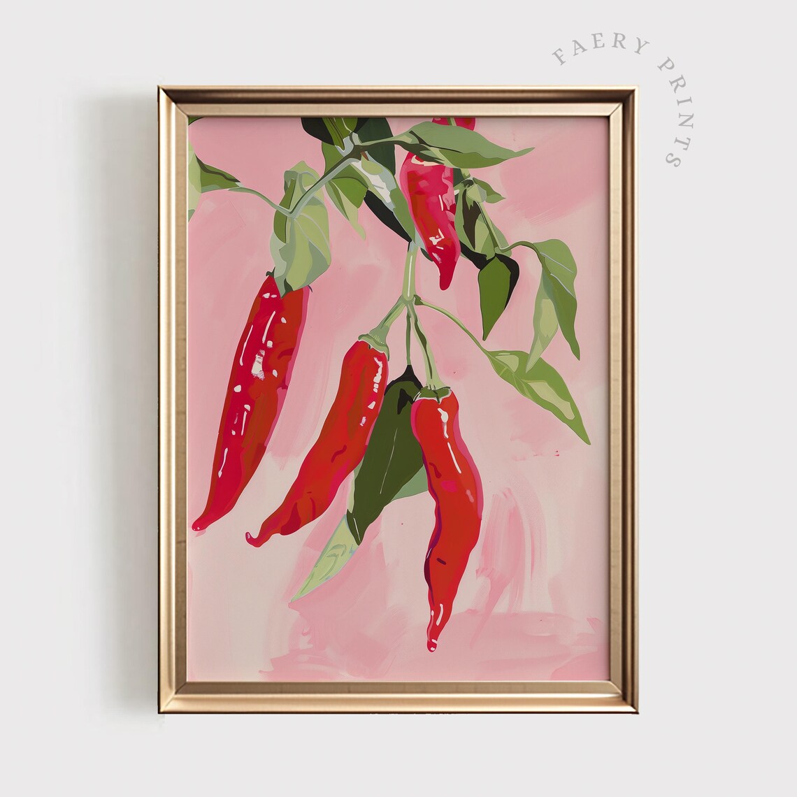 Chili Pepper Art Print, Modern Kitchen Decor - Image 5