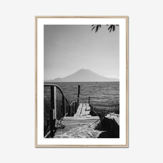 Lake Atitlan Guatemala Photo Print, Calm Pier