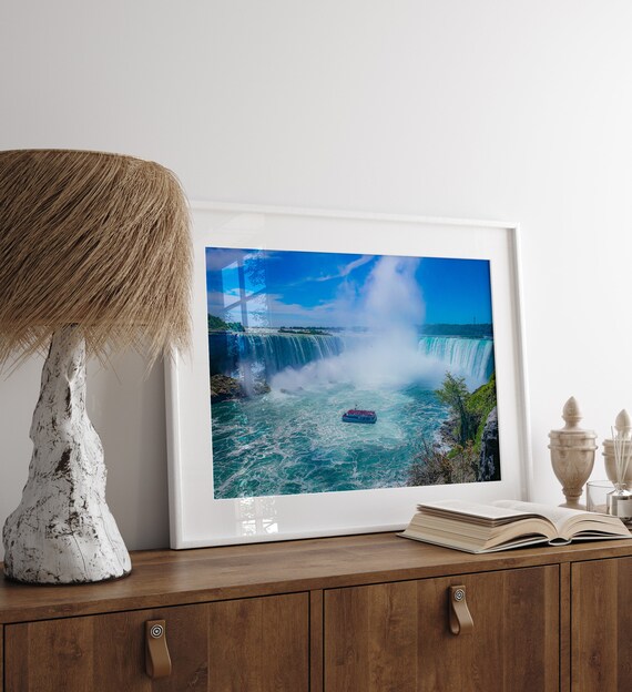 Niagara Falls Wall Art, Waterfall Landscape Print