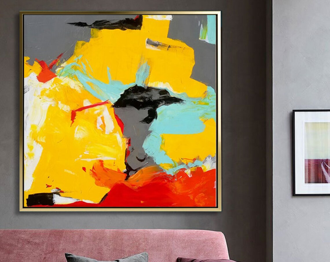 Abstract Landscape Oil Painting Wall Art Print - Image 5