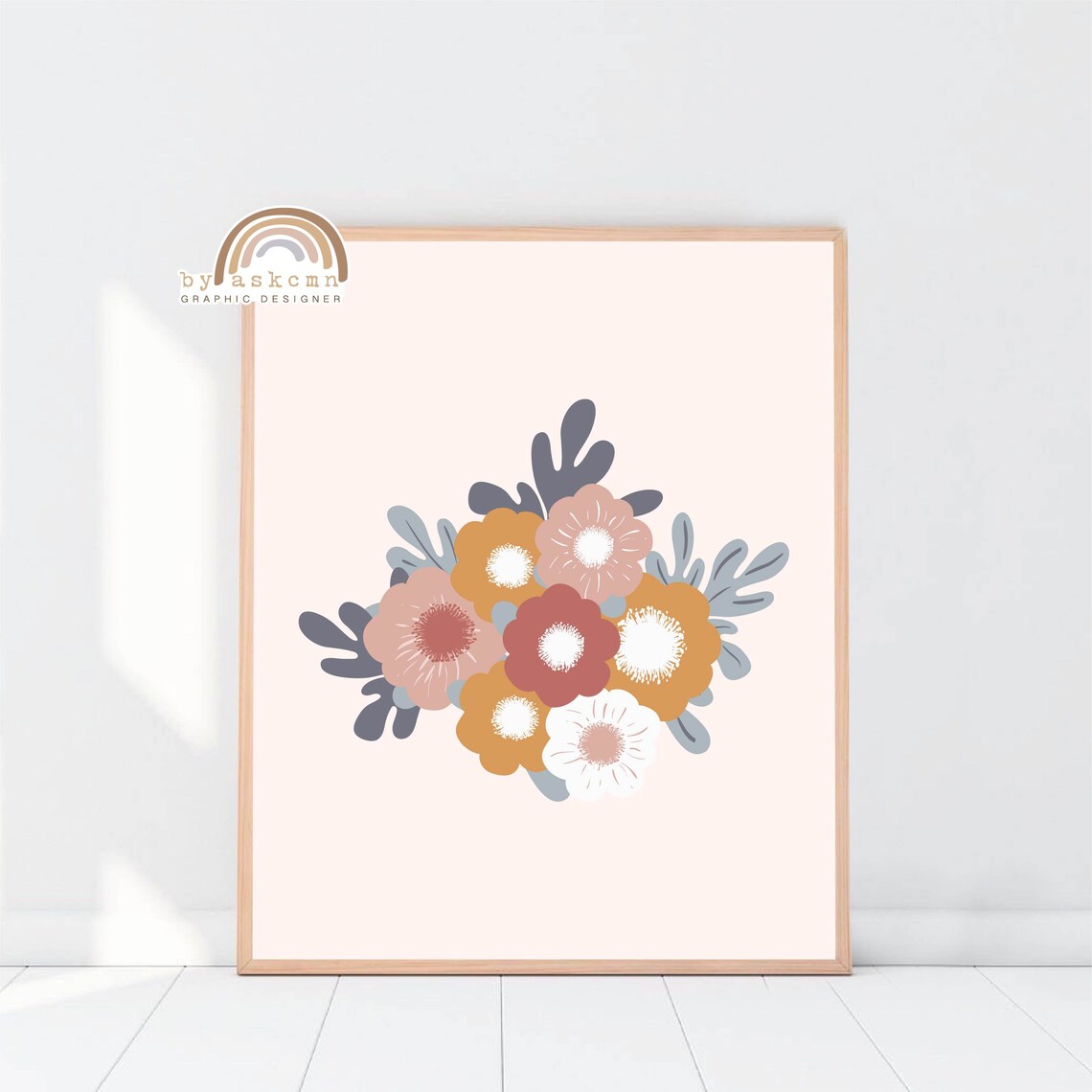 Baby Room Poster Nursery Wall Art Rainbow Boho Nursery Print Boho Wall Art Quote Poster Baby Girl Nursery Decor - Image 2
